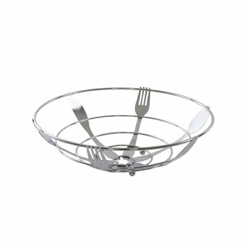 Portafrutta DKD Home Decor Argentato Metallo Plastica