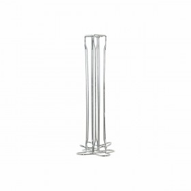 Contenitore per Sistemare le Capsule di Caffè DKD Home Decor Argentato Metallo Plastica 13 x 13 x 37 cm