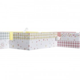 Portatovagliolo DKD Home Decor Vichy Sweet Metallo Alluminio Legno MDF 22 x 18 x 6 cm (3 Unità)
