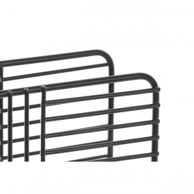 Portatovagliolo DKD Home Decor Griglia Nero Metallo 15,5 x 6,5 x 11,5 cm