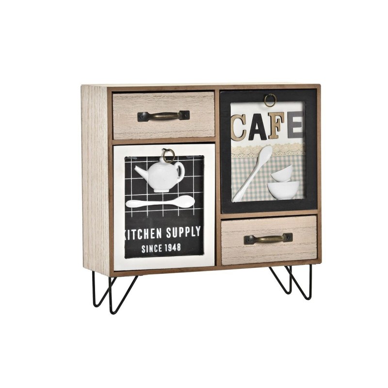 Mobile da cucina DKD Home Decor Marrone Nero Verde 30 x 10 x 29 cm Cucina