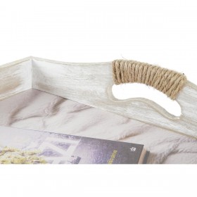 Set di Vassoi DKD Home Decor Multicolore 40 x 30 x 6 cm Legno MDF (2 Unità)