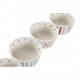 Vassoio per aperitivi DKD Home Decor 19,7 x 19,7 x 1 cm Multicolore Gres