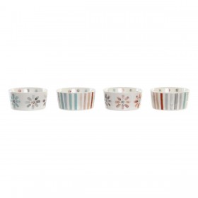 Vassoio per aperitivi DKD Home Decor 19,7 x 19,7 x 1 cm Multicolore Gres