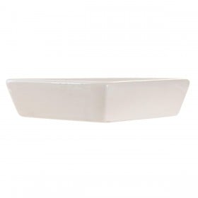 Vassoio per aperitivi DKD Home Decor 21,5 x 21,5 x 1 cm Beige Bianco Gres Tradizionale