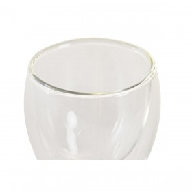 Set di Bicchieri DKD Home Decor Trasparente Cristallo Vetro Borosilicato 100 ml 2 Pezzi