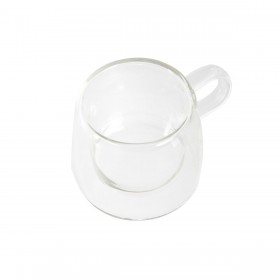Set di Tazze da Caffè DKD Home Decor Cristallo Trasparente Vetro Borosilicato (80 ml)