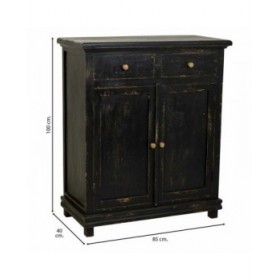 Ingresso con Cassetti Alexandra House Living Nero 40 x 100 x 85 cm