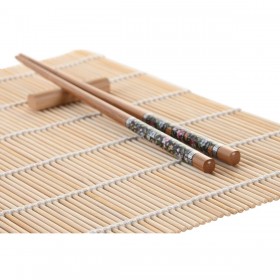 Set per Sushi DKD Home Decor 14,5 x 14,5 x 35 cm Gres Orientale (16 Pezzi)