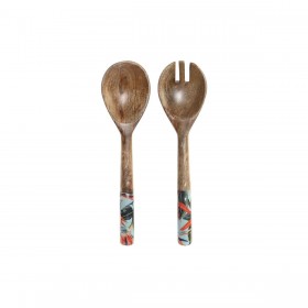 Set di Utensili da Cucina DKD Home Decor 6 x 2 x 32 cm 7 x 2 x 28 cm Legno di mango