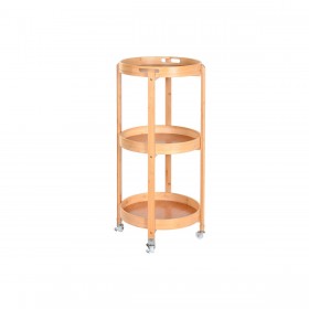 Carrello da Portata DKD Home Decor Naturale 44 x 44 x 90 cm