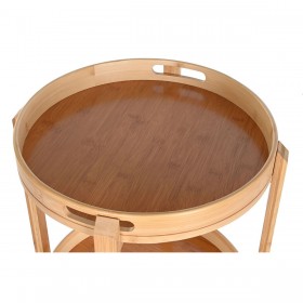 Carrello da Portata DKD Home Decor Naturale 44 x 44 x 90 cm