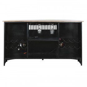 Mobile bar DKD Home Decor Bianco Marrone Nero 157 x 52 x 90 cm BAR