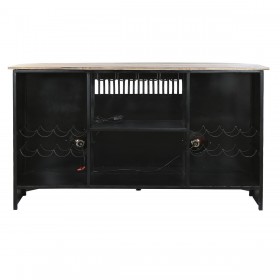 Mobile bar DKD Home Decor Bianco Marrone Nero 157 x 52 x 90 cm BAR
