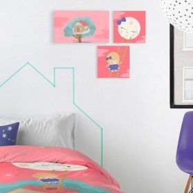 Tela HappyFriday Happynois Moon dream Multicolore 27 x 54 cm