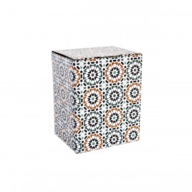 Tazza con Filtro per Infusioni DKD Home Decor Multicolore Arancio Piastrella Arabo 300 ml (2 Unità)