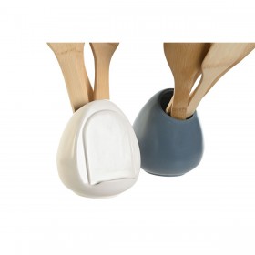 Contenitore per Utensili da Cucina DKD Home Decor Dolomite 12 x 12 x 13 cm 6 x 1 x 30 cm (2 Unità)