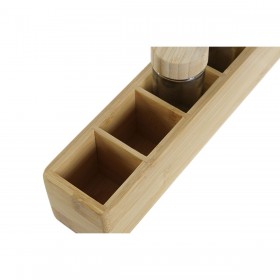 Portaspezie in Bambù DKD Home Decor 32,5 x 6,5 x 6,5 cm