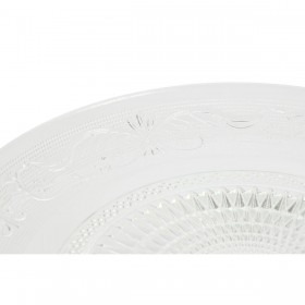 Piatto da pranzo Home ESPRIT Trasparente Cristallo 29 x 29 x 9,2 cm