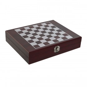 Set di Accessori per il Vino Home ESPRIT Marrone Legno MDF 24 x 19 x 5 cm