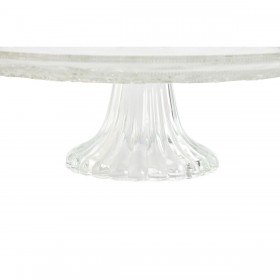 Piatto da pranzo Home ESPRIT Trasparente Cristallo 33 x 33 x 9,4 cm