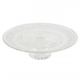 Piatto da pranzo Home ESPRIT Trasparente Cristallo 33 x 33 x 9,4 cm