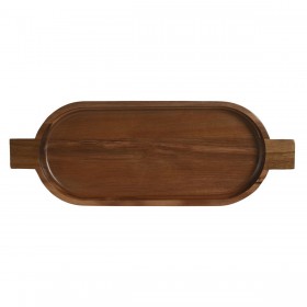 Vassoio per aperitivi Home ESPRIT Naturale Acacia 48,5 x 18 x 3,5 cm