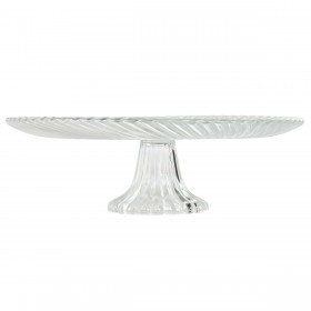 Piatto da pranzo Home ESPRIT Trasparente Cristallo 31 x 31 x 9,5 cm