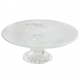 Piatto da pranzo Home ESPRIT Trasparente Cristallo 20,5 x 20,5 x 7,5 cm