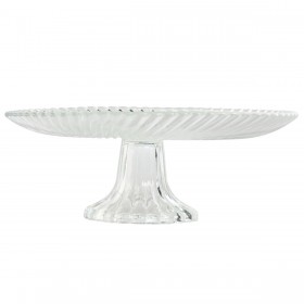 Piatto da pranzo Home ESPRIT Trasparente Cristallo 20,5 x 20,5 x 7,5 cm