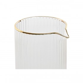 Brocca Home ESPRIT Trasparente Dorato Cristallo