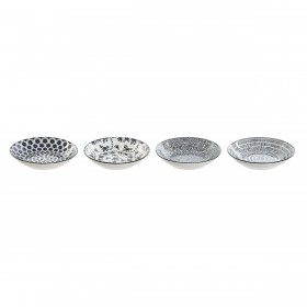 Set di piatti Home ESPRIT Azzurro Bianco Porcellana 20 x 20 x 4 cm