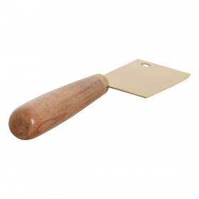 Coltelli da Formaggio Home ESPRIT Dorato Naturale Acciaio inossidabile Acacia 2 Unità (3 Pezzi)