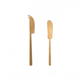Tagliere per formaggi Home ESPRIT Acciaio inossidabile Acacia 38 x 20 x 1,5 cm (3 Pezzi)