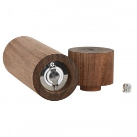 Agitatore di pepe Home ESPRIT Naturale Alluminio Acacia 6 x 6 x 21,5 cm