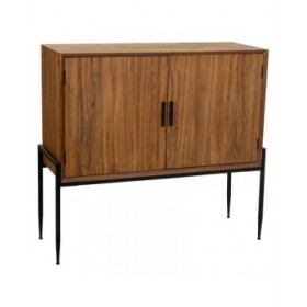 Credenza Alexandra House Living Marrone Ferro Lamiera Legno di abete 40 x 99 x 110 cm