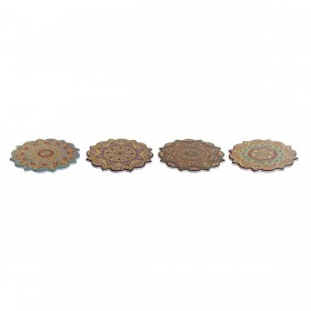 Sottopentola Home ESPRIT Sughero Dolomite 20 x 20 x 1 cm (4 Unità)