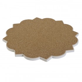 Sottopentola Home ESPRIT Sughero Dolomite 20 x 20 x 1 cm (4 Unità)