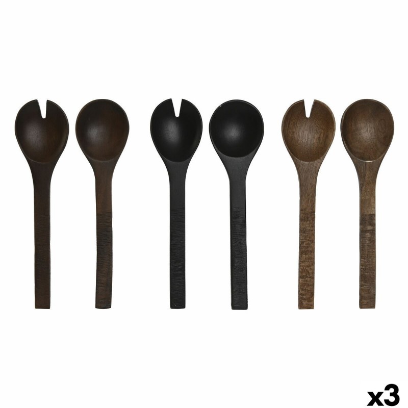 Utensili da cucina Home ESPRIT Legno di mango 30 x 2 x 8 cm (3 Unità)