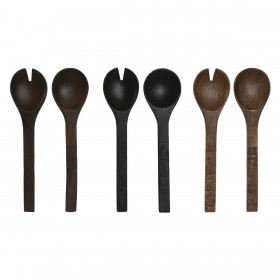 Utensili da cucina Home ESPRIT Legno di mango 30 x 2 x 8 cm (3 Unità)
