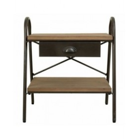 Comodino Alexandra House Living Marrone 42 x 60 x 52 cm