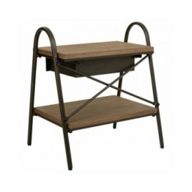 Comodino Alexandra House Living Marrone 42 x 60 x 52 cm