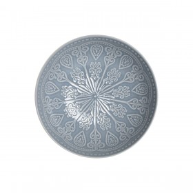 Set di piatti Home ESPRIT Azzurro Gres Mandala Arabo 18,2 x 18,2 x 5,5 cm