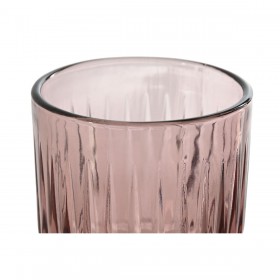 Set di Bicchieri Home ESPRIT Rosa Cristallo 8 x 8 x 14,5 cm (6 Unità)