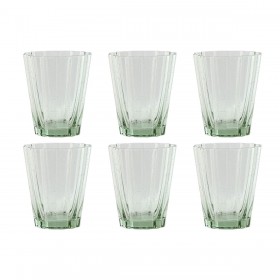 Set di Bicchieri Home ESPRIT Verde Cristallo 280 ml (6 Unità)