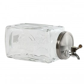 Dispenser di Acqua Home ESPRIT Trasparente Metallo Cristallo 13 x 13,5 x 32,5 cm