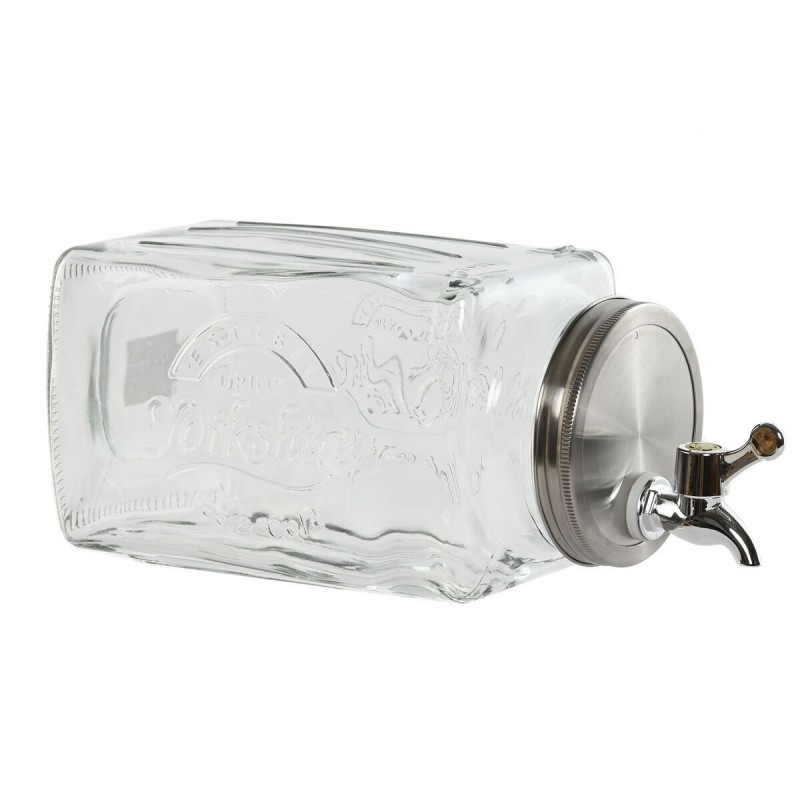 Dispenser di Acqua Home ESPRIT Trasparente Metallo Cristallo 13 x 13,5 x 32,5 cm