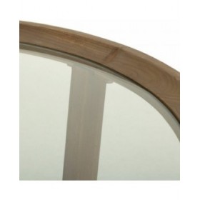 Tavolino da Caffè Alexandra House Living Marrone Ferro Legno di abete Vetro temperato 100 x 43 x 100 cm