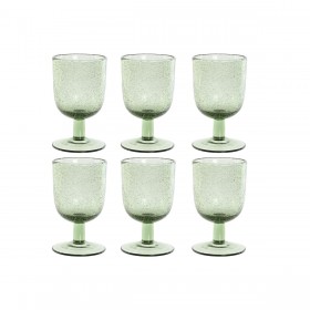 Set di Bicchieri Home ESPRIT Verde Cristallo 300 ml 8 x 8 x 14 cm (6 Unità)