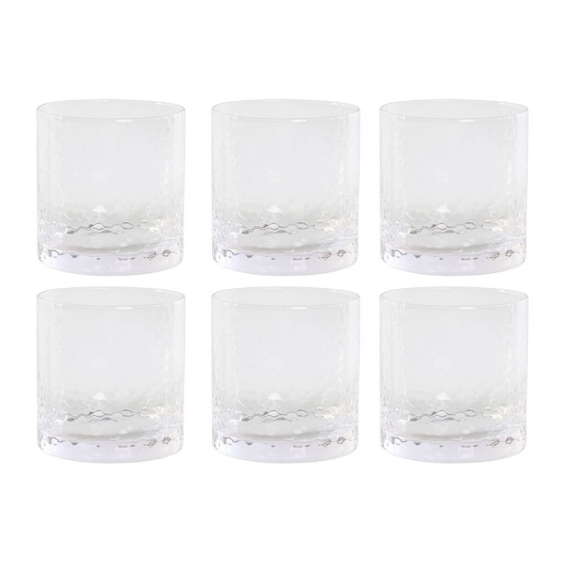 Set di Bicchieri Home ESPRIT Trasparente Cristallo Con rilievo (6 Unità)